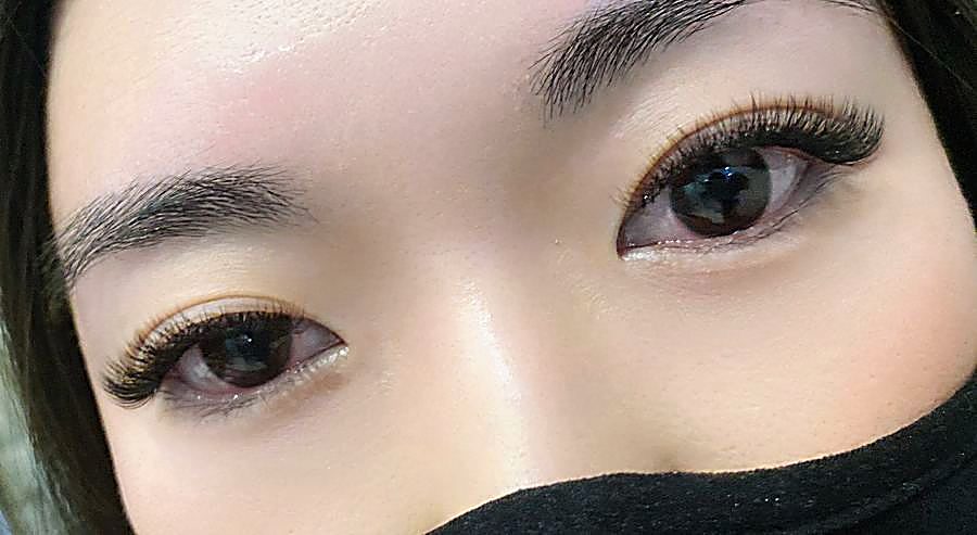 Soft lash set on hooded eyes – Ellie Beauty, Singapore